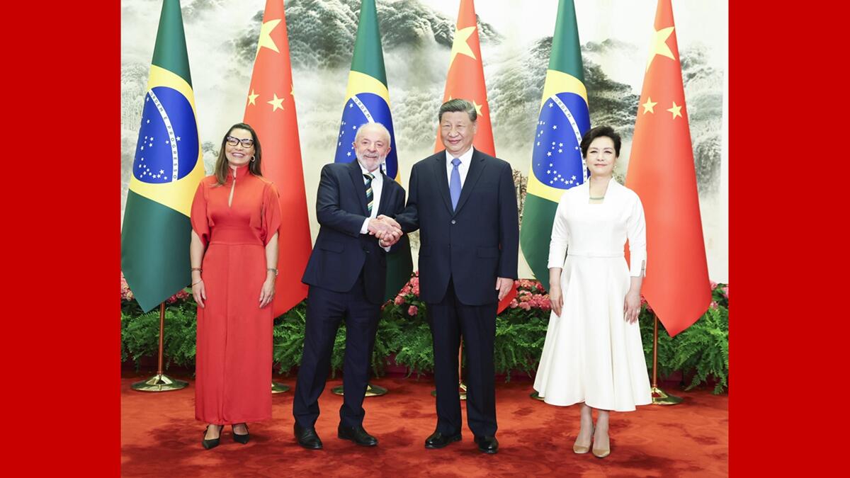 习近平同巴西总统卢拉会谈