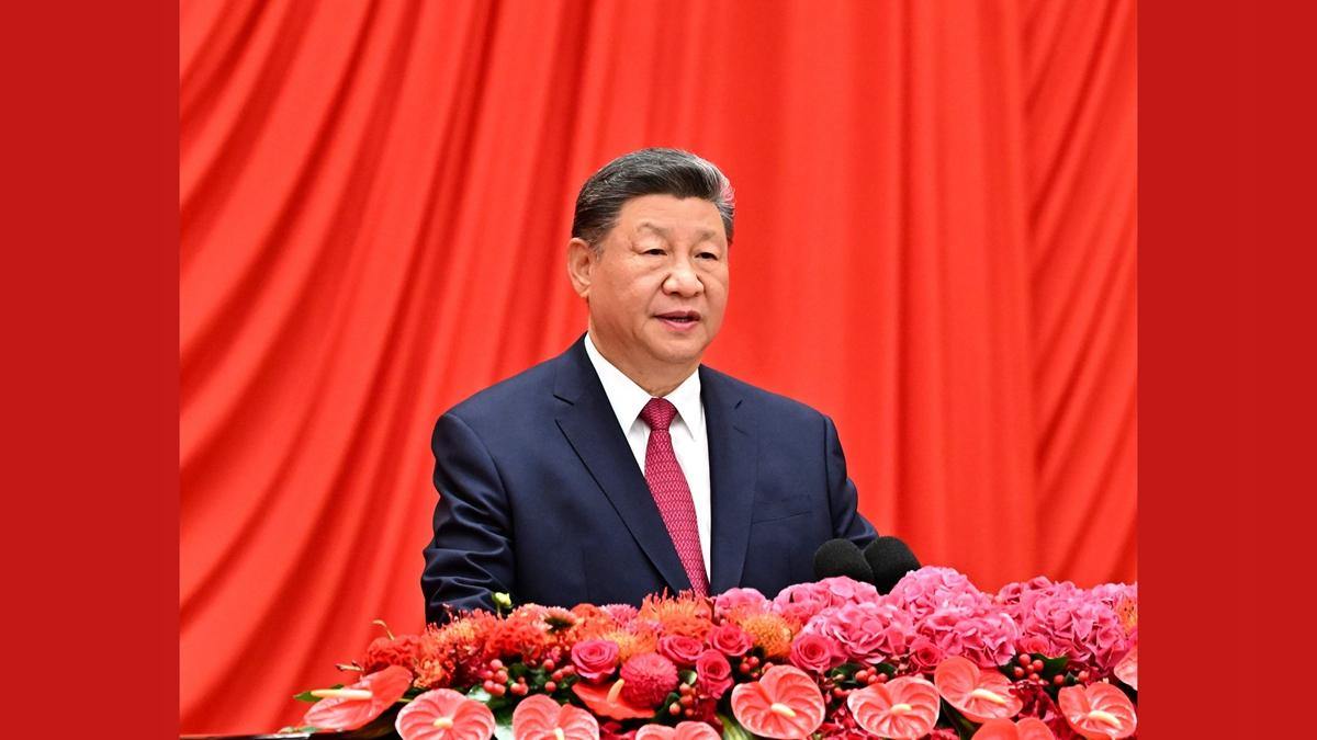 习近平等党和国家领导人出席庆祝中华人民共和国成立76周年招待会